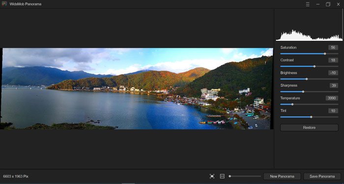 调整全景效果
