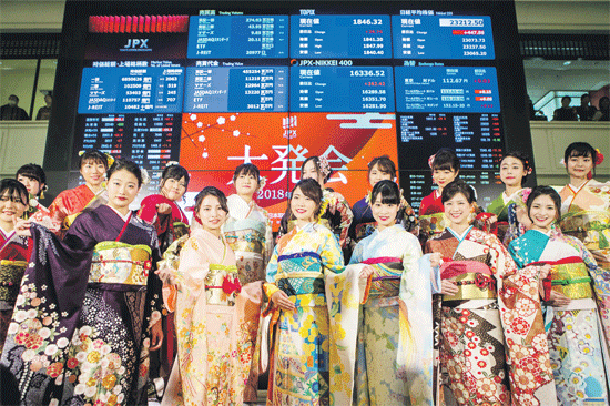东京股市新年首日大涨3.26%，创历史新高，投资者警惕过热行情