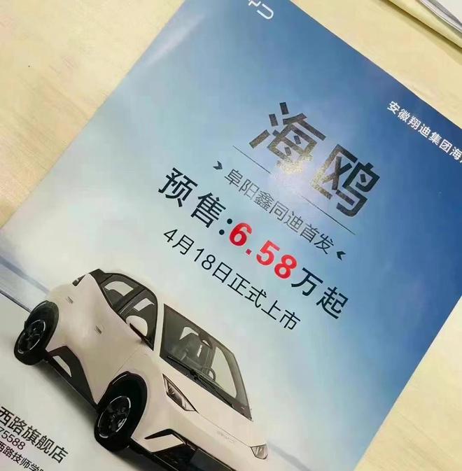 比亚迪海鸥疑似预售价曝光，6.58万元起，官方辟谣但值得参考